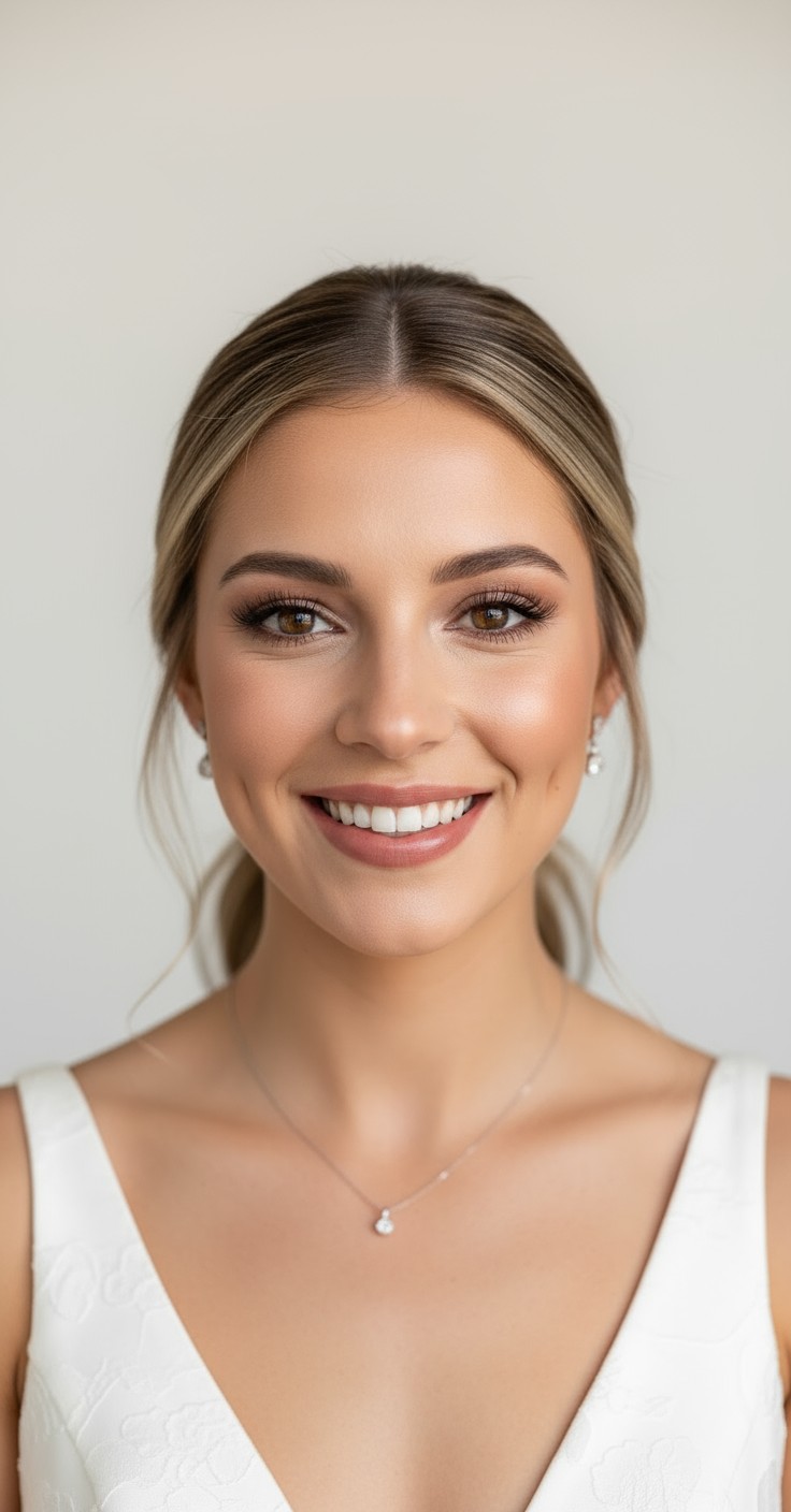 After Bridal Low Ponytail